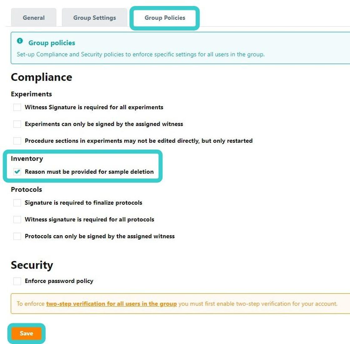 Set Sample Deletion Policies in ELab_ A Step-by-Step Guide - Step 5.png