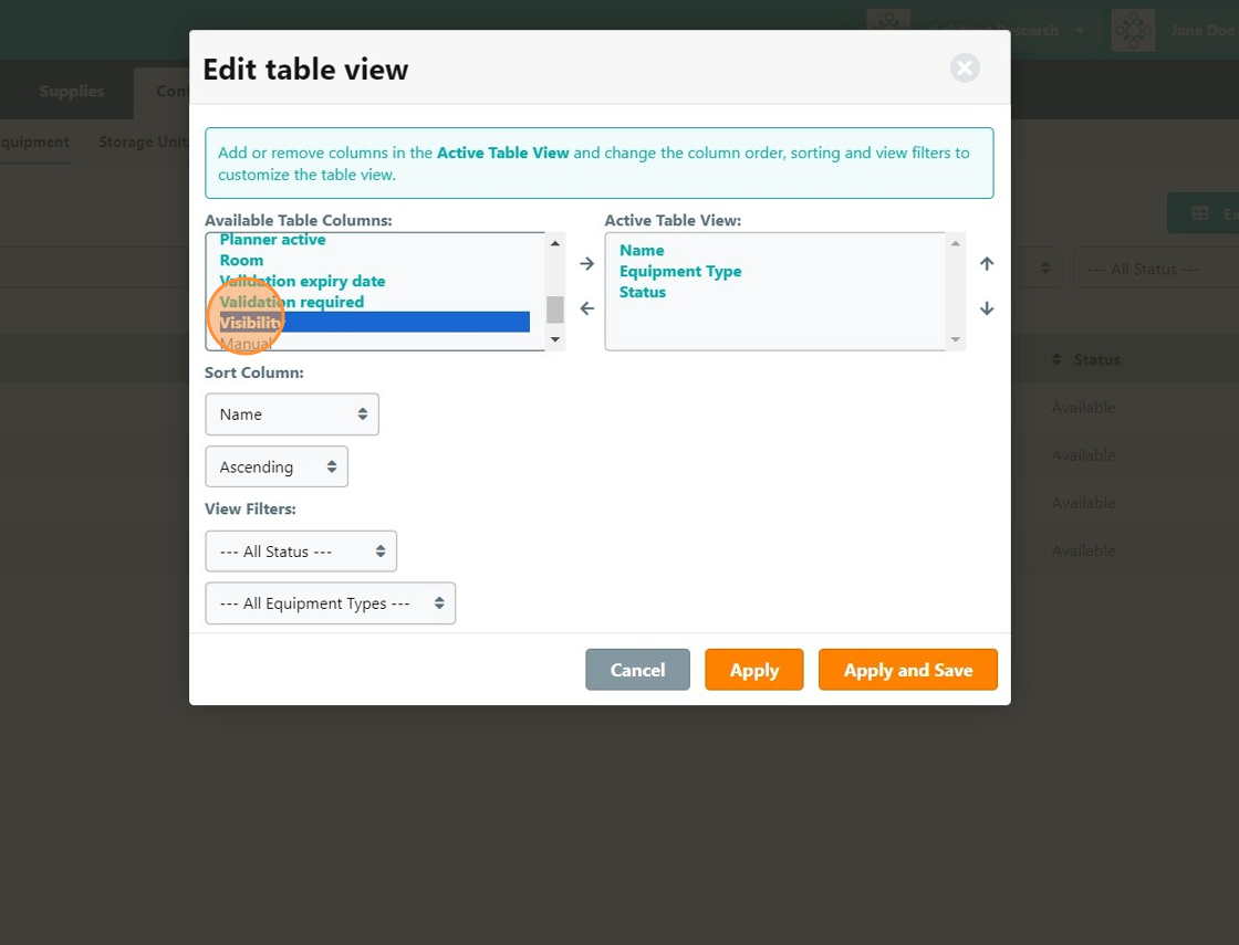 How to Create a Custom View in eLab Journal - Step 18.png