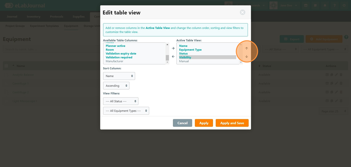 How to Change Visibility Settings for Equipment - Step 3.png