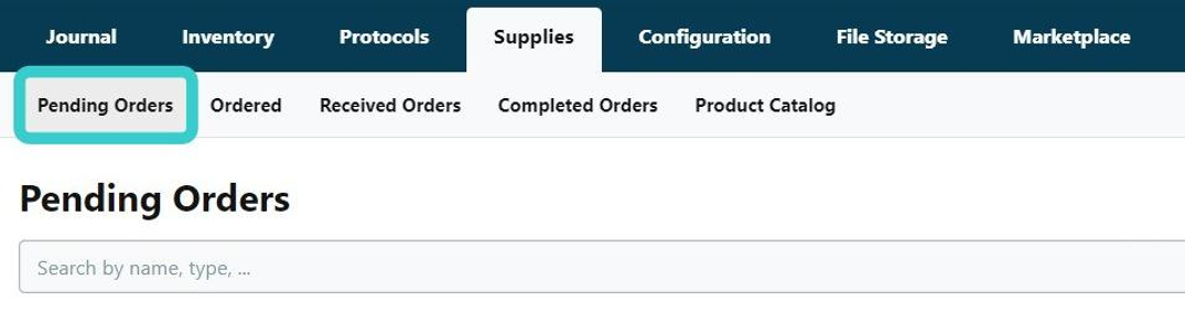 View and Access Pending Orders in Elab Inventory - Step 4.png