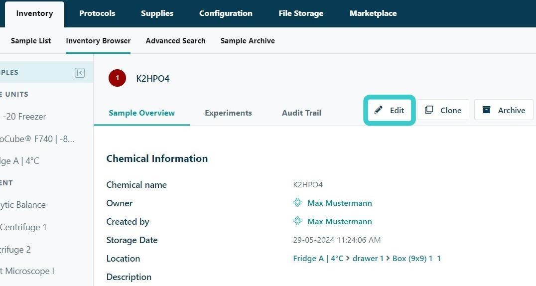 Linking Sample to Product Catalog in eLabJournal - Step 4 (1).png