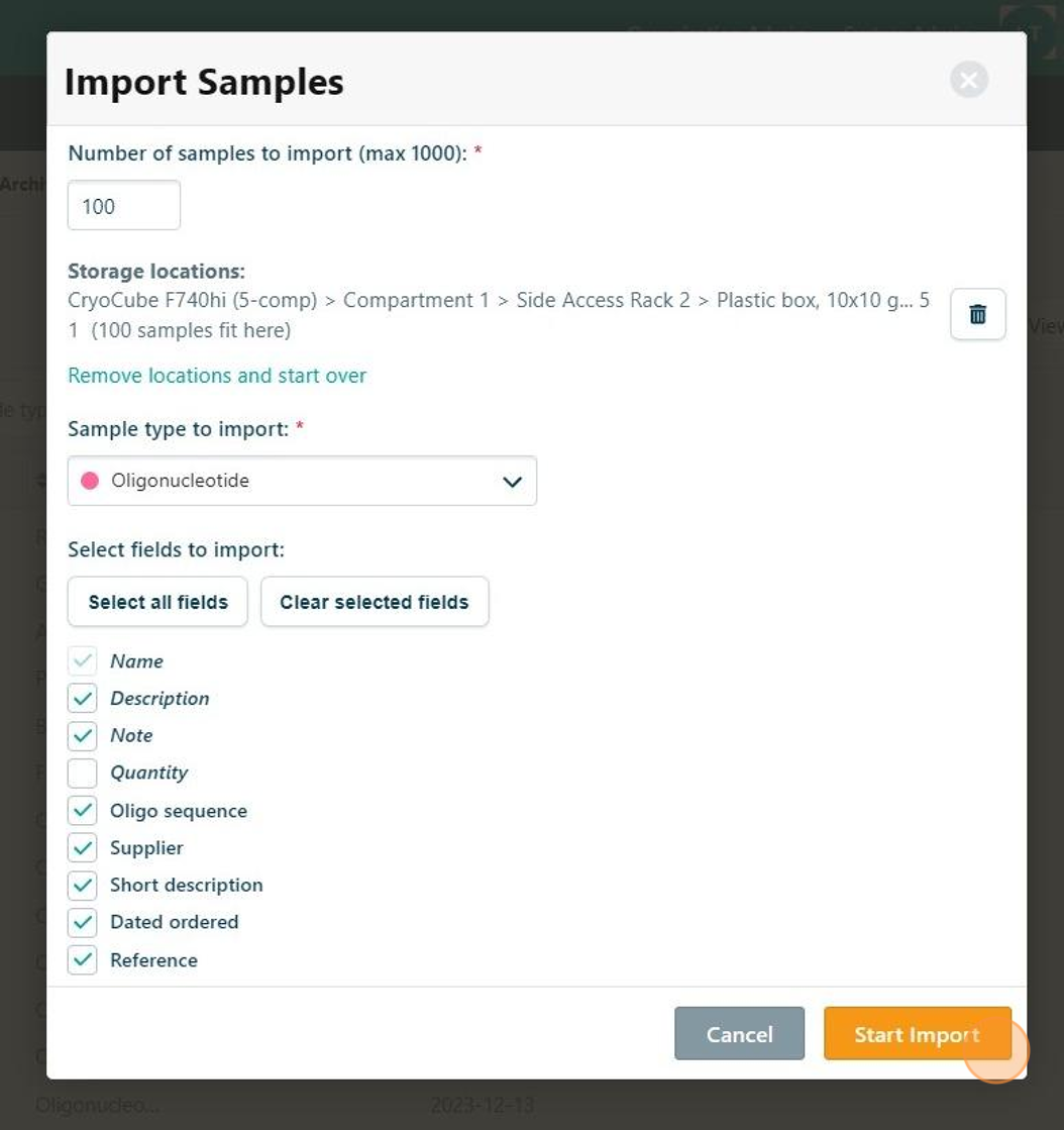 Importing 100 samples in eLabJournal inventory. - Step 23.png