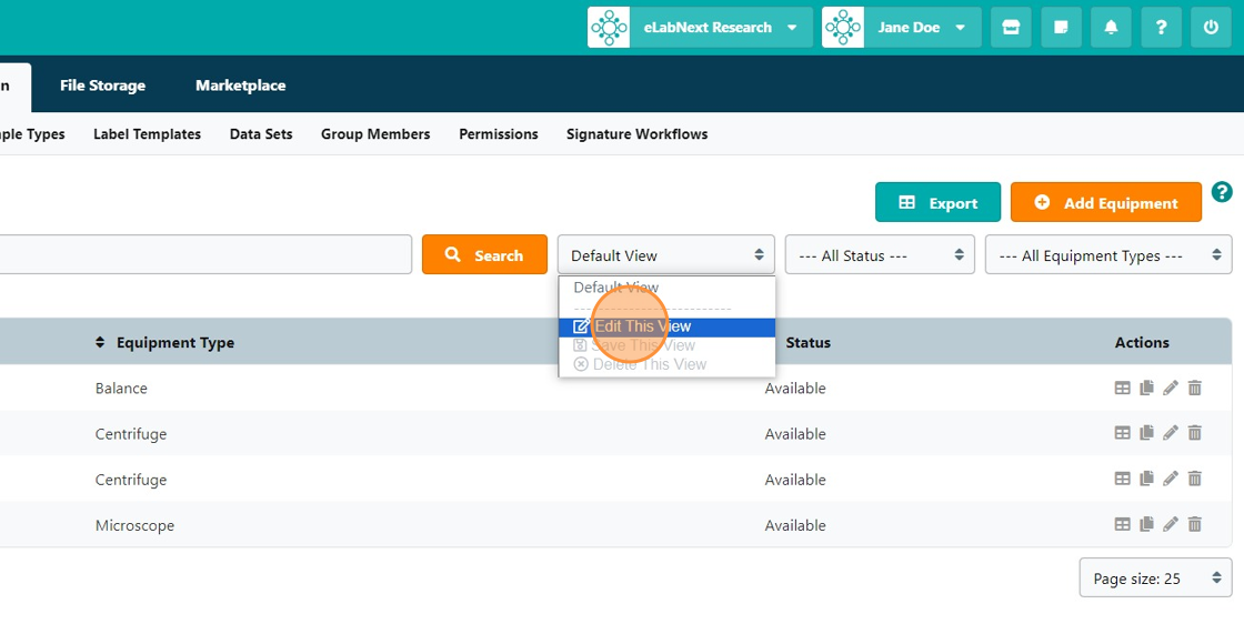 How to Create a Custom View in eLab Journal - Step 4.png
