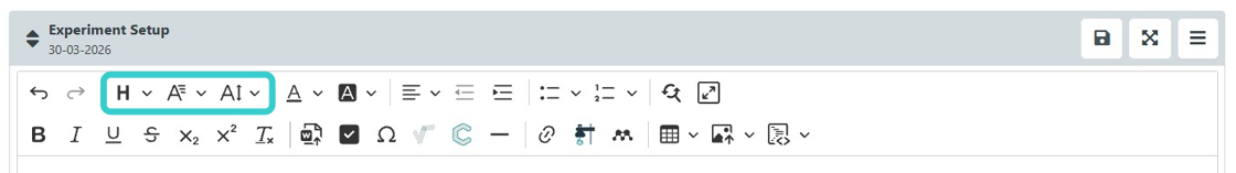 Accessing the Editor Toolbar in eLabJournal - Step 1.jpeg